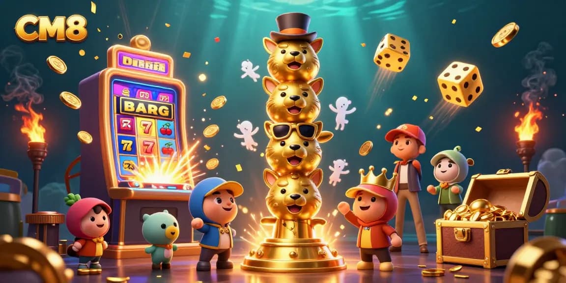 Experience thrilling gameplay at CM8 with exciting casino elements like jackpots, and vibrant animations.