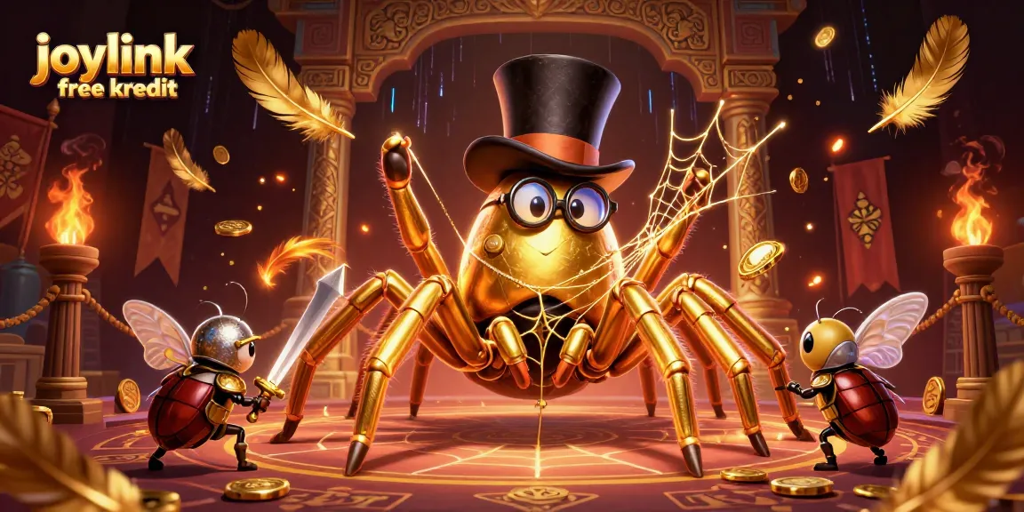 Experience joylink free kredit at this thrilling casino scene featuring vibrant characters and engaging elements.