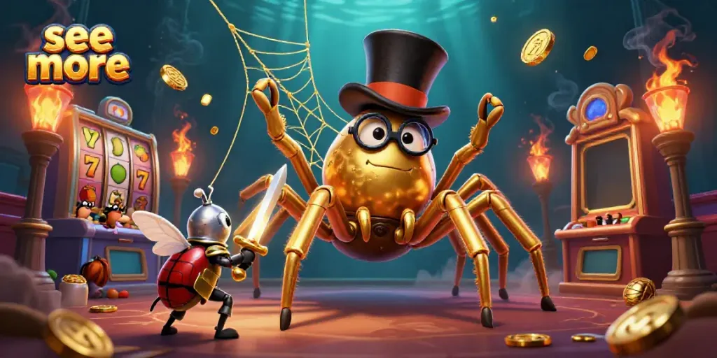 Engage with fun casino adventures and see more in this vibrant 3D illustration full of excitement.