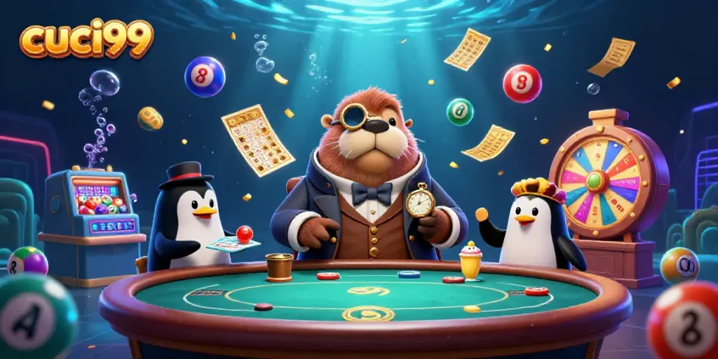 Experience thrilling gameplay at cuci99 with vibrant casino elements captured in a dynamic underwater scene.
