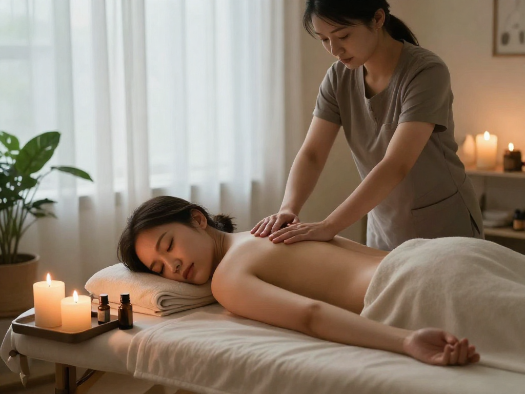 Experience 오산출장안마 services amidst a serene home spa environment with professional therapy.