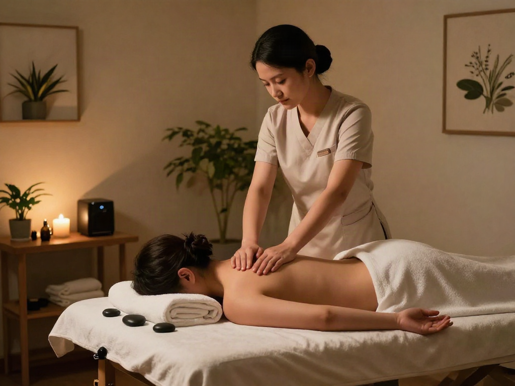 Experience 도봉구출장안마 in a tranquil massage studio with calming ambiance and professional therapist.