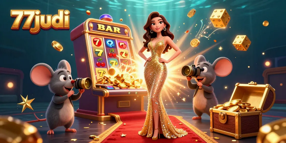 Experience the thrill of winning jackpots at 77judi with vibrant casino elements and a glamorous atmosphere.