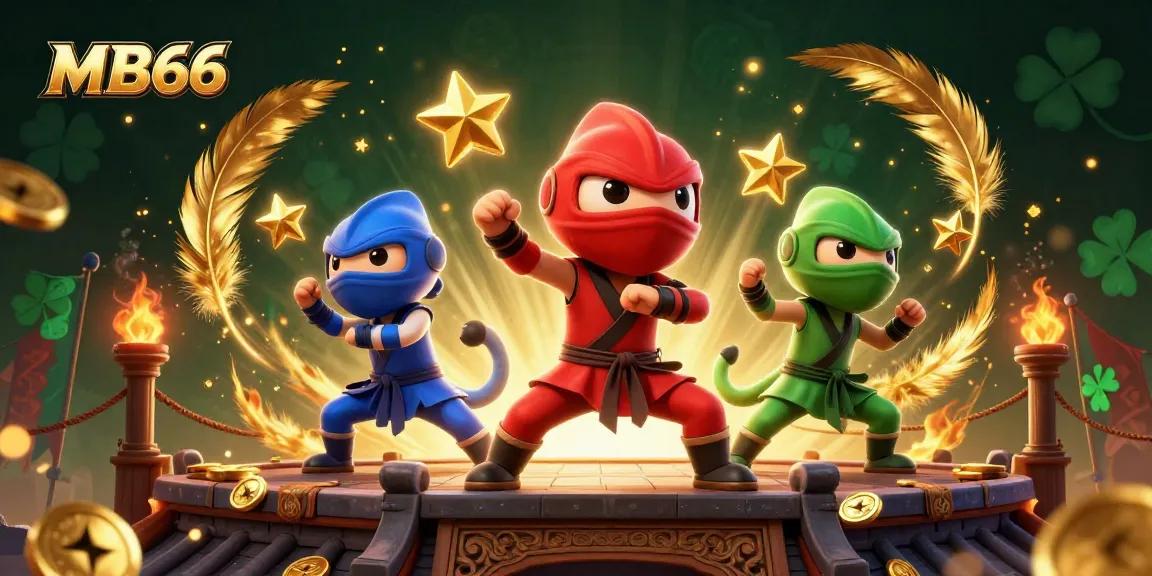 Experience thrilling action at MB66 with ninja chameleons in an exciting casino environment.