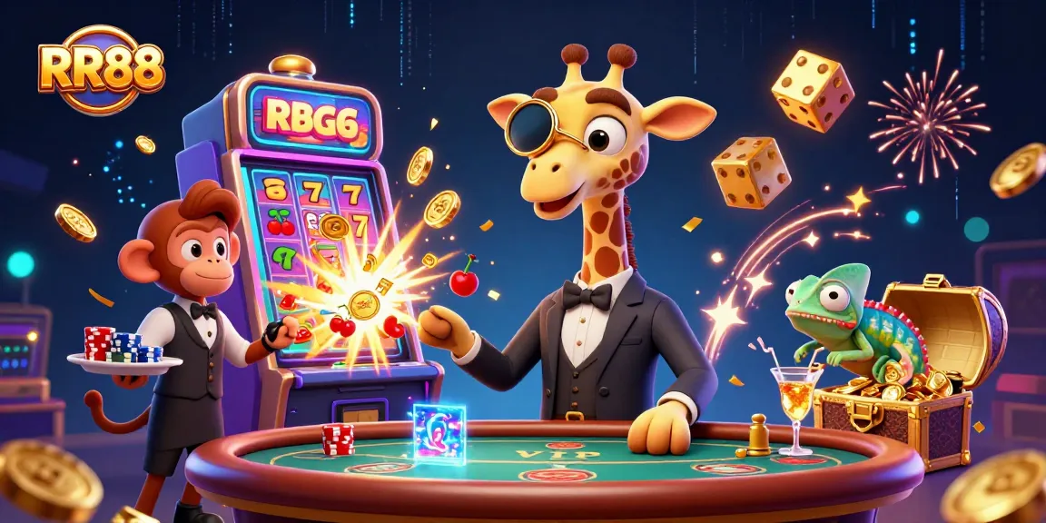 Experience thrilling action at RR88 with a high-roller giraffe and dynamic casino games.